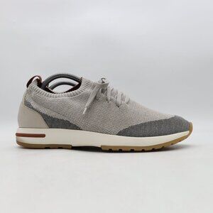 Loro Piana Men 360 LP Flexy Walk Men’s 42 Leather-Trimmed Knitted Wool Sneakers